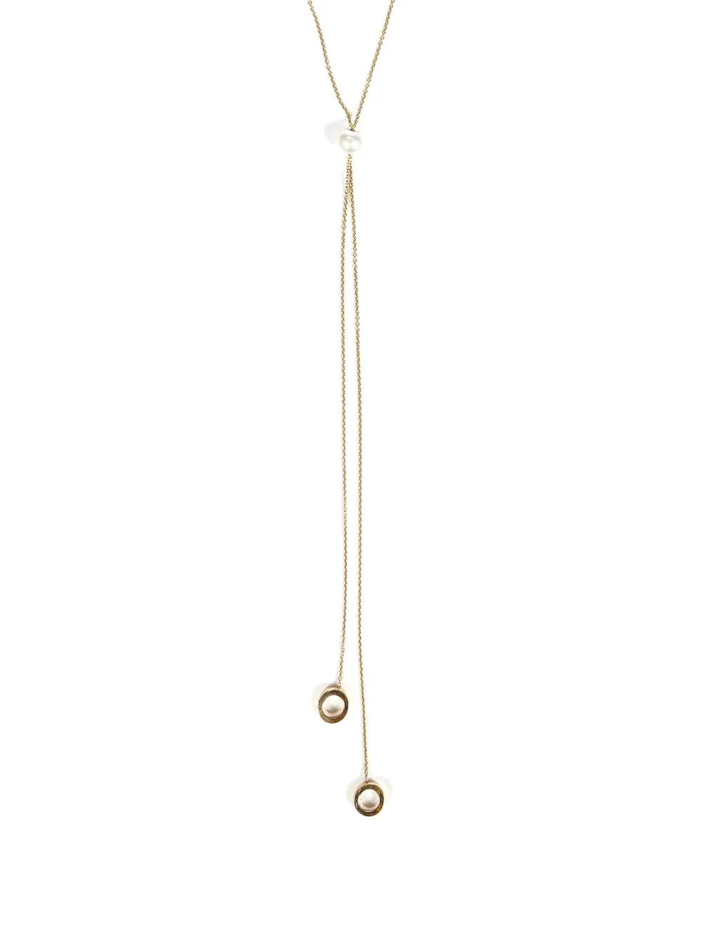 Delfina Delettrez 18K yellow gold Uma chain-link pearl necklace | Image 2