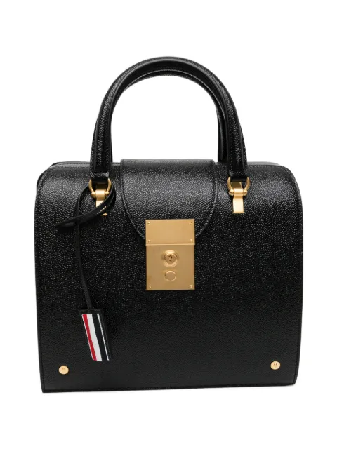 Thom Browne top handle textured tote bag