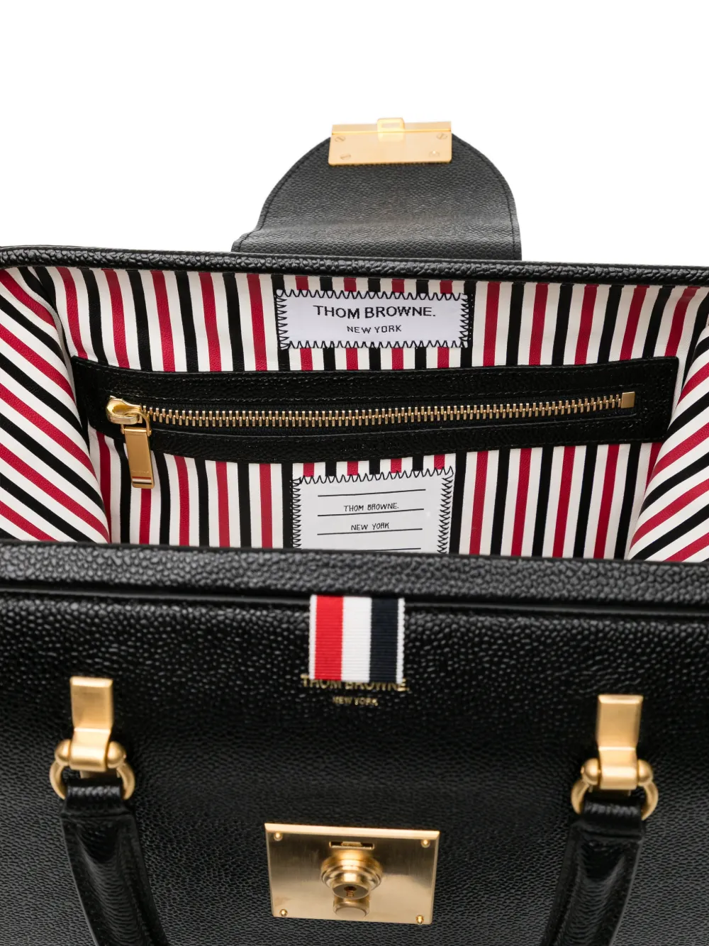 Thom Browne Lucido Mrs. Thom Jr. tas Zwart