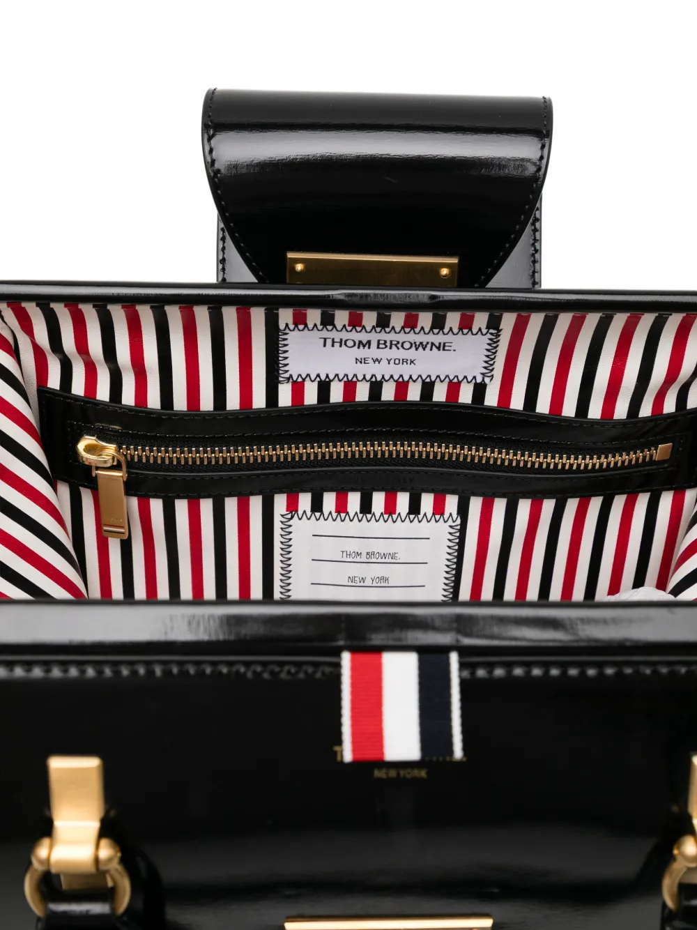 Thom Browne Shopper met handgreep Zwart