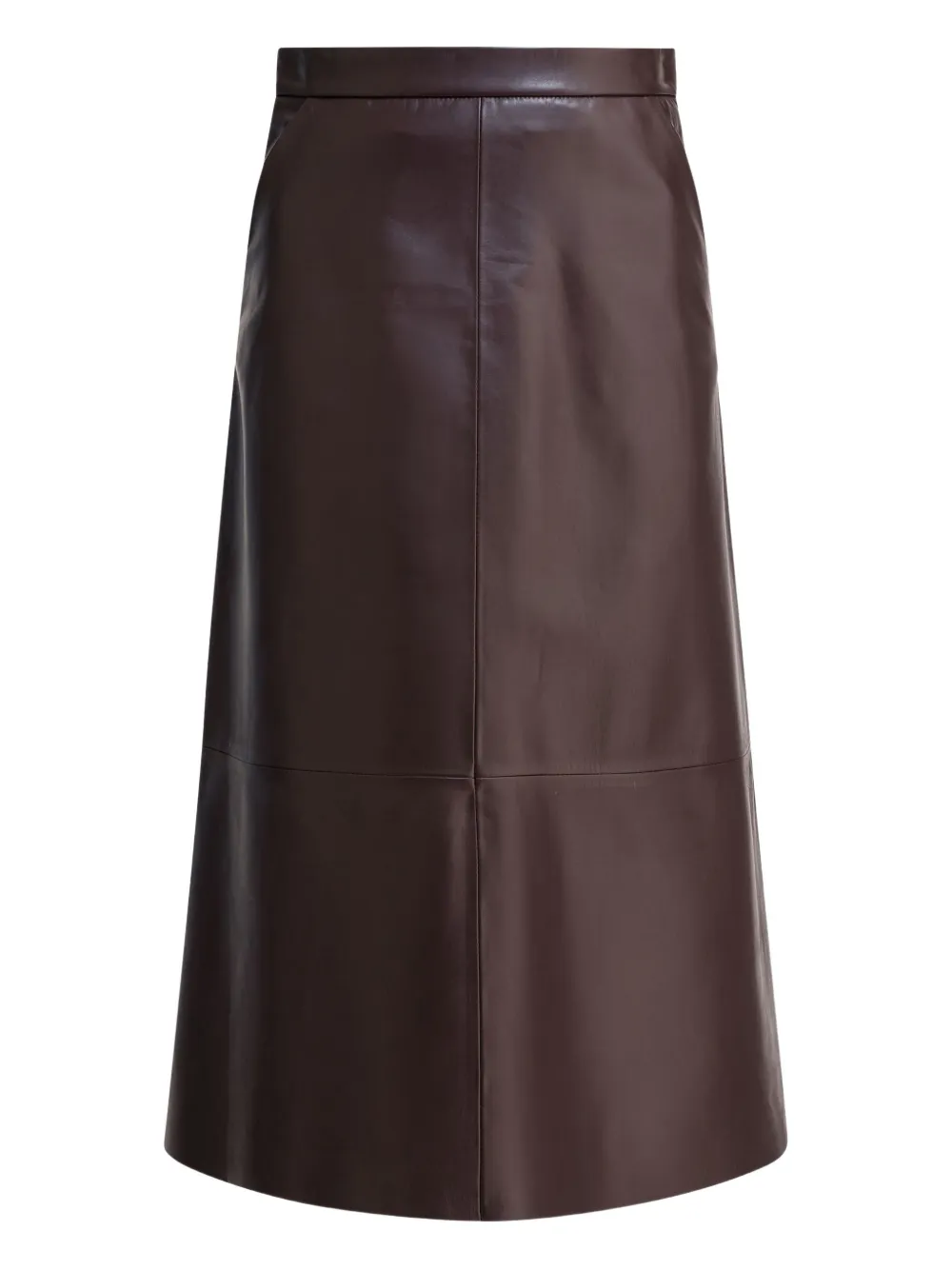 FURLING BY GIANI leather panelled skirt | Brown | Image 1