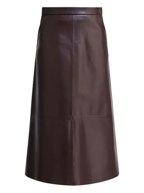 FURLING BY GIANI leather panelled skirt