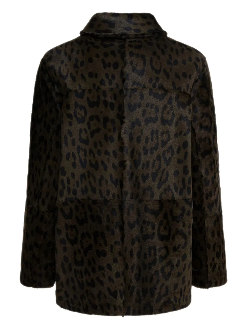 FURLING BY GIANI leopard pockets coat | Faux Fur & Shearling Coats | Image 2