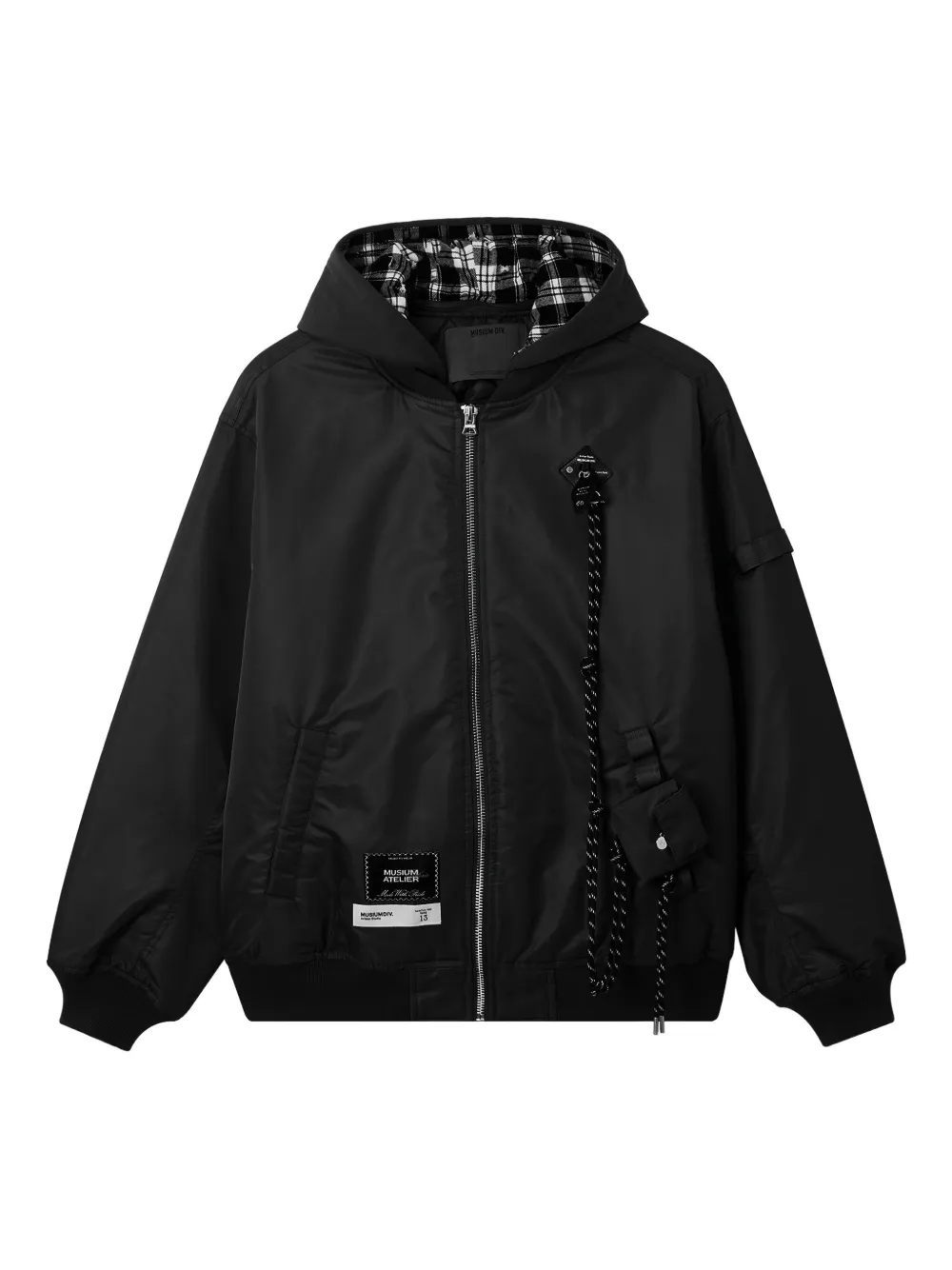 Musium Div. chaqueta con cremallera y capucha | negro | Image 1