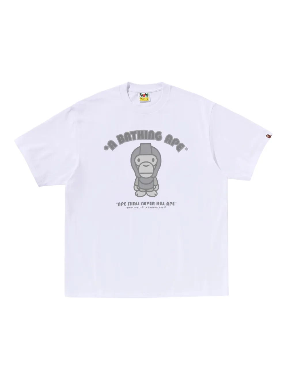 A BATHING APE® T-Shirt mit grafischem Print | Weiß | Image 1