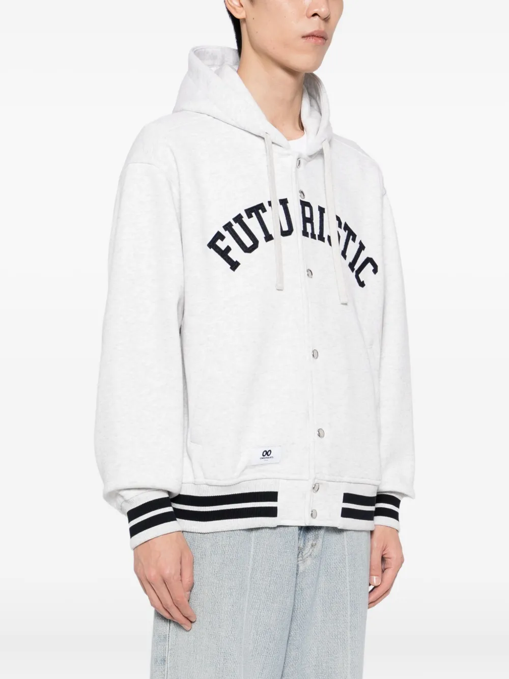 CHOCOOLATE Hoodie met borduurwerk Grijs