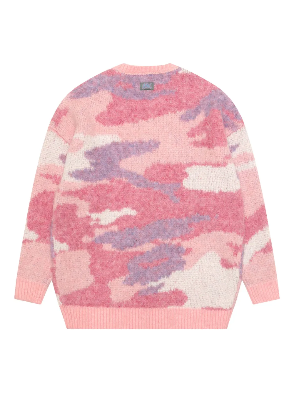 Aape By A Bathing Ape Camouflage Embroidered Sweater In Pink