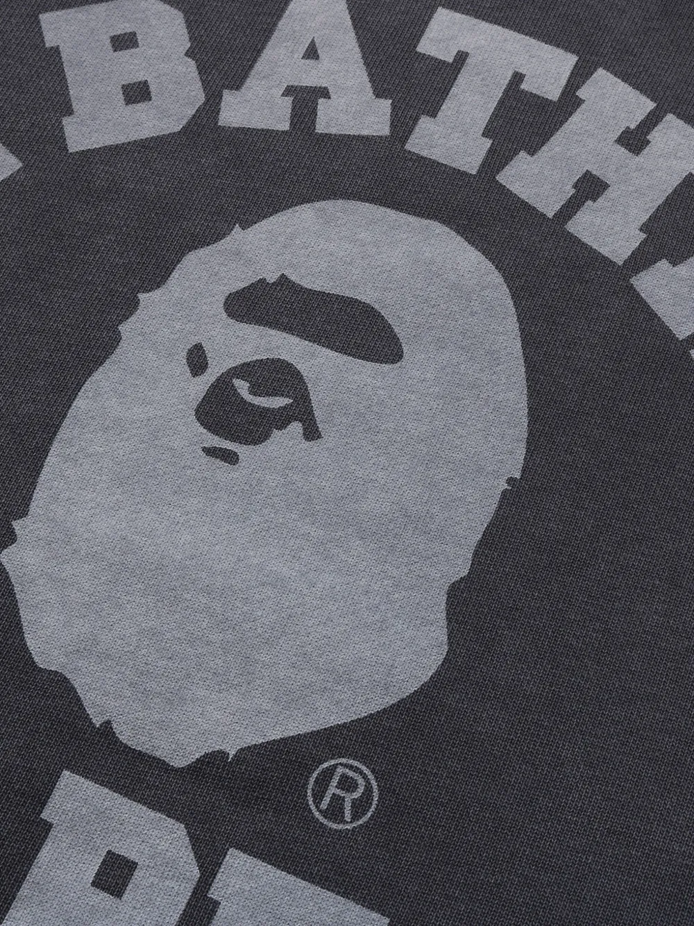 A BATHING APE Hoodie met logoprint Grijs