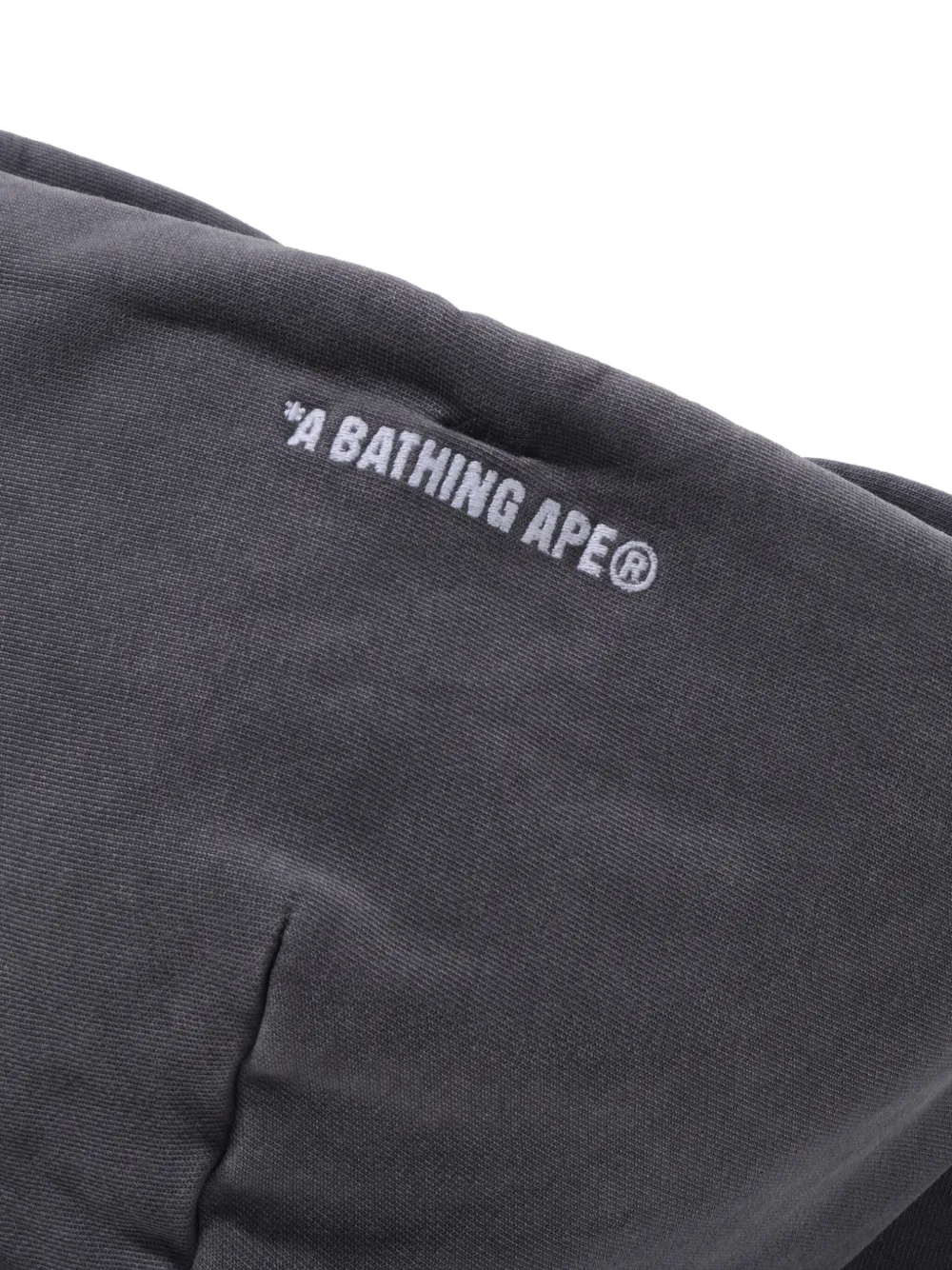 A BATHING APE Hoodie met logoprint Grijs