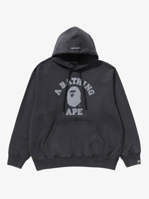 A BATHING APE® 로고 프린트 후디