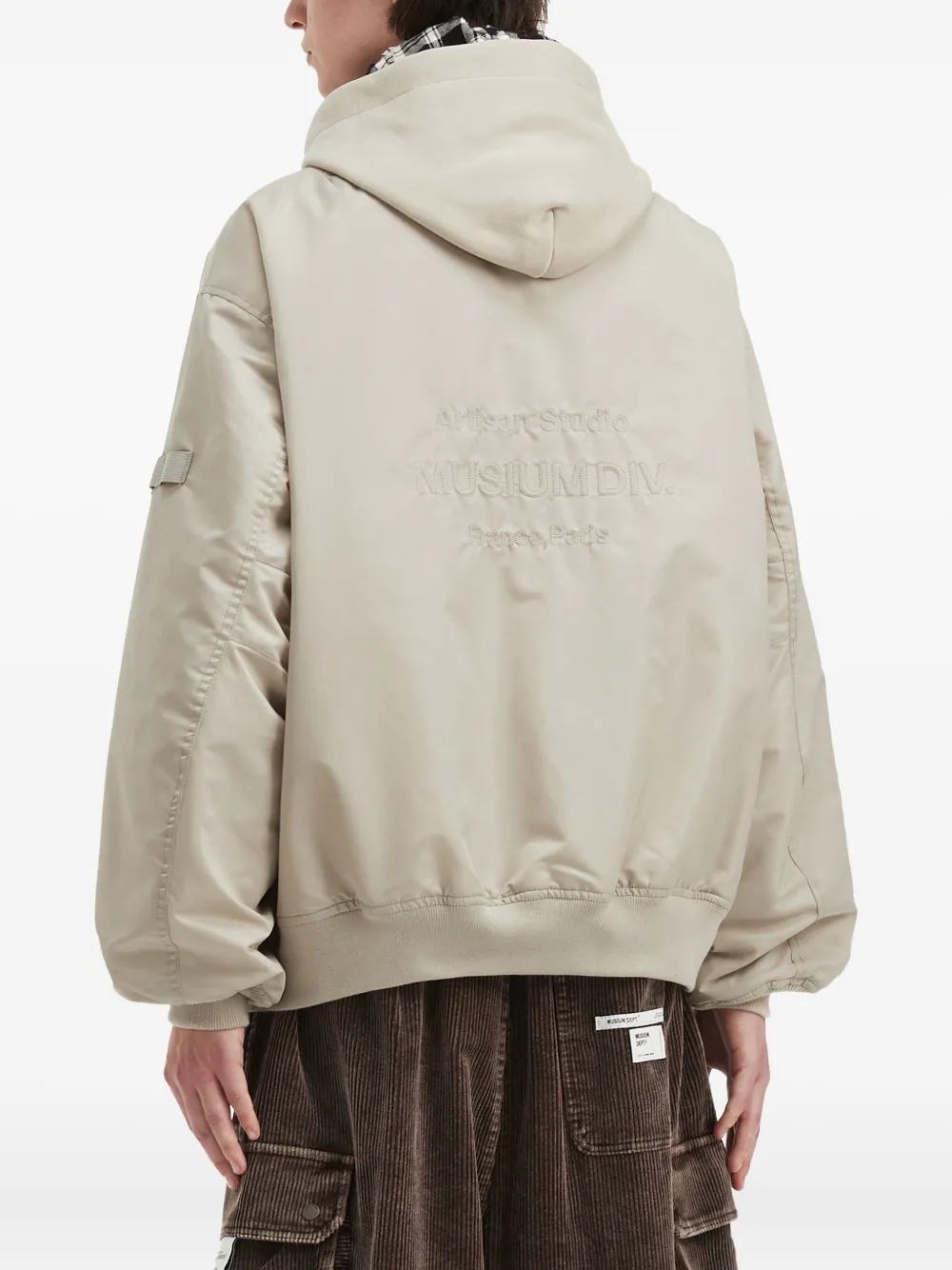 Musium Div. Jack met capuchon en rits Beige