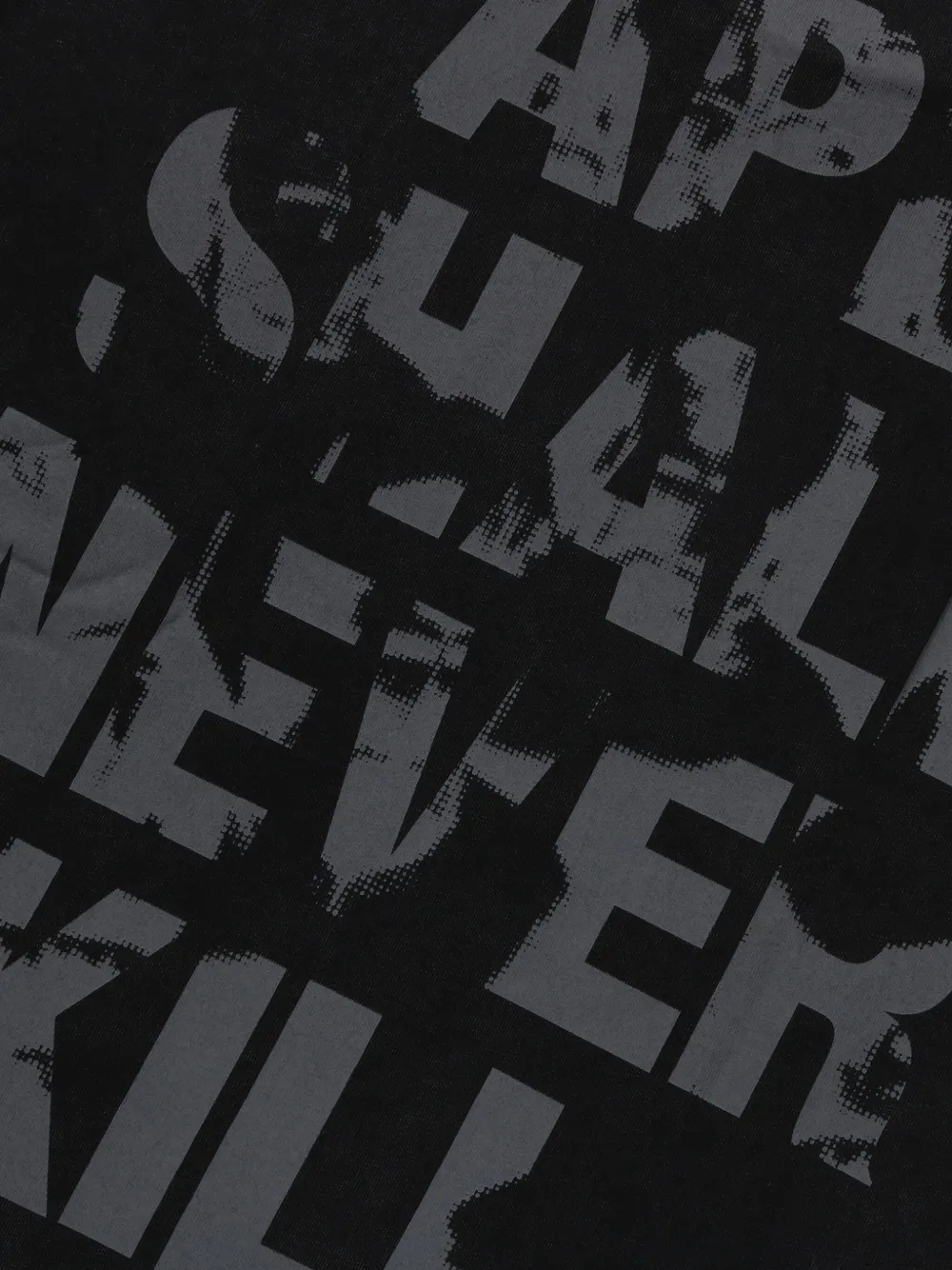 A BATHING APE T-shirt met grafische print Zwart