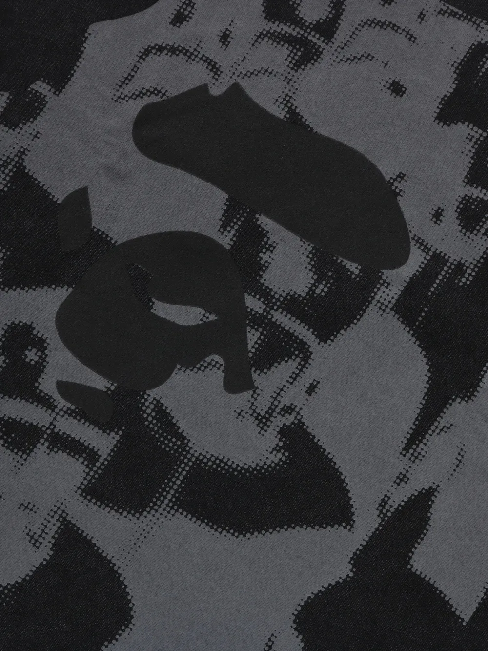 A BATHING APE T-shirt met grafische print Zwart