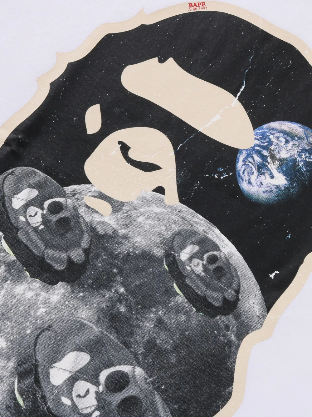 A BATHING APE graphic T-shirt - Wit