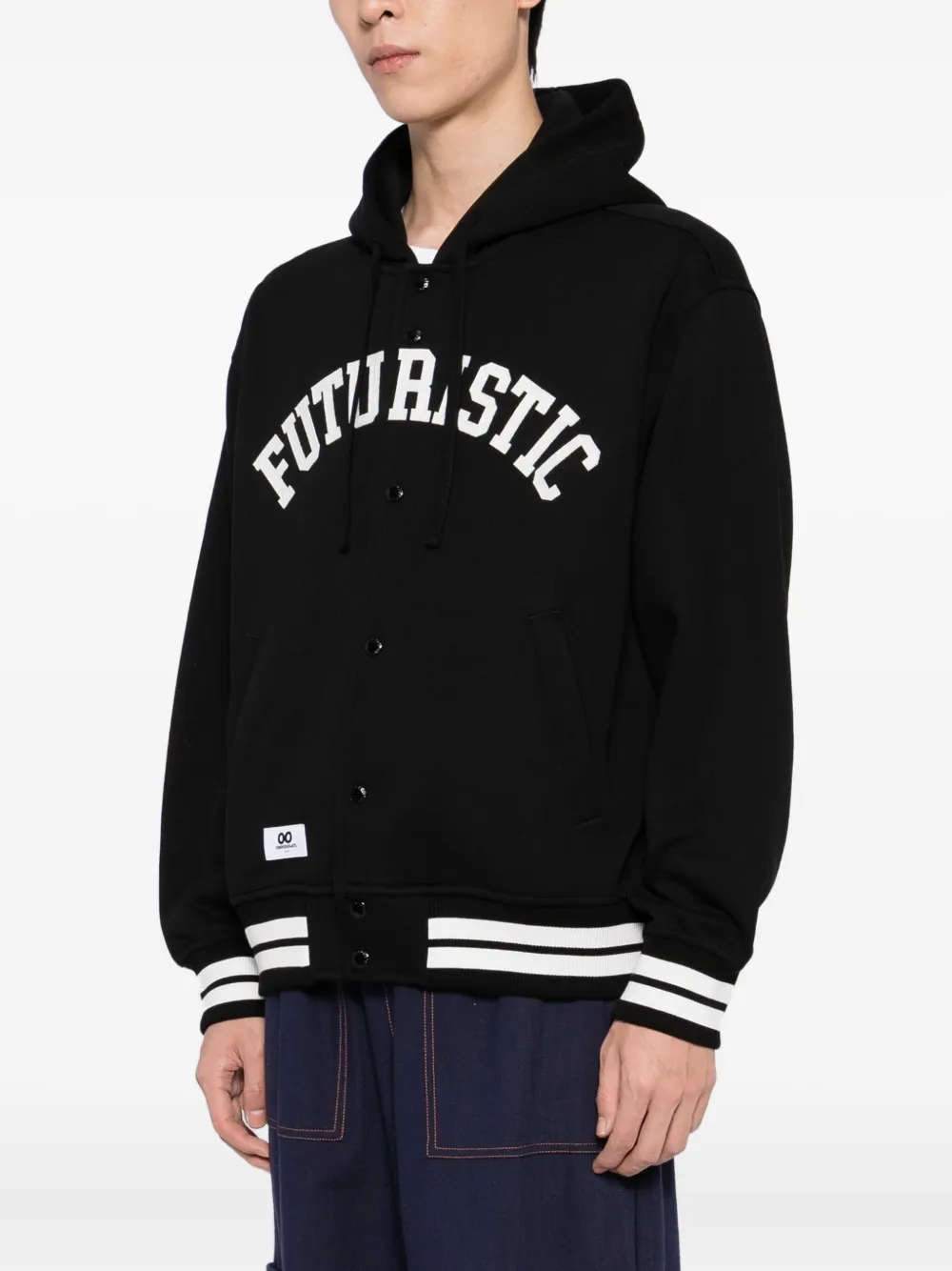 CHOCOOLATE Hoodie met borduurwerk Zwart