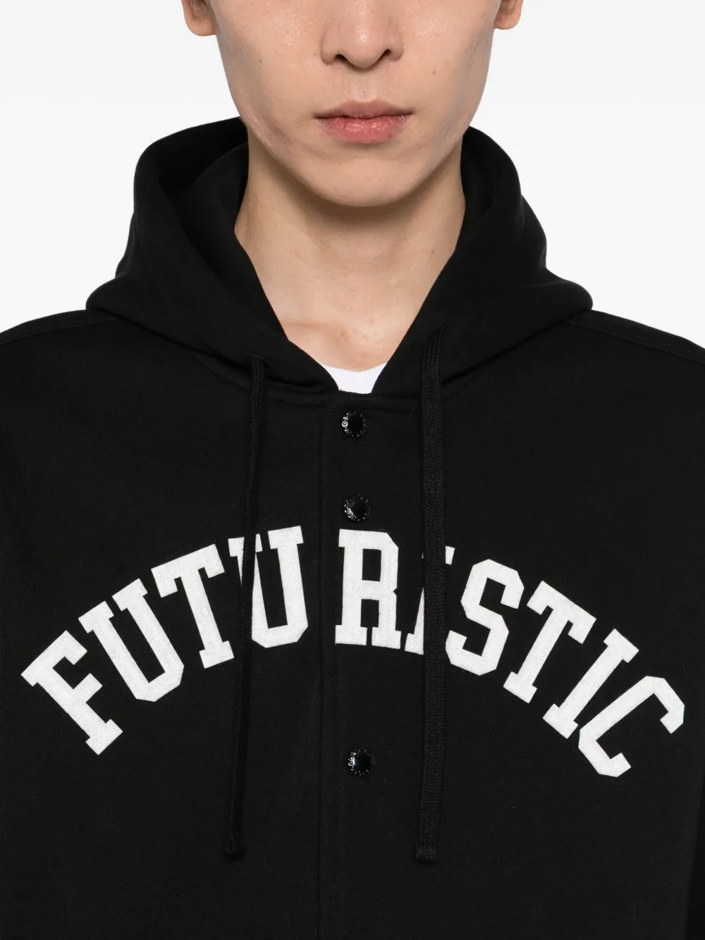 CHOCOOLATE Hoodie met borduurwerk Zwart