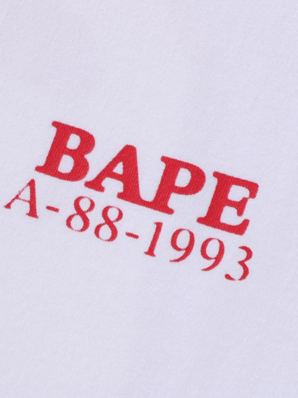 A BATHING APE T-shirt met lange mouwen Wit