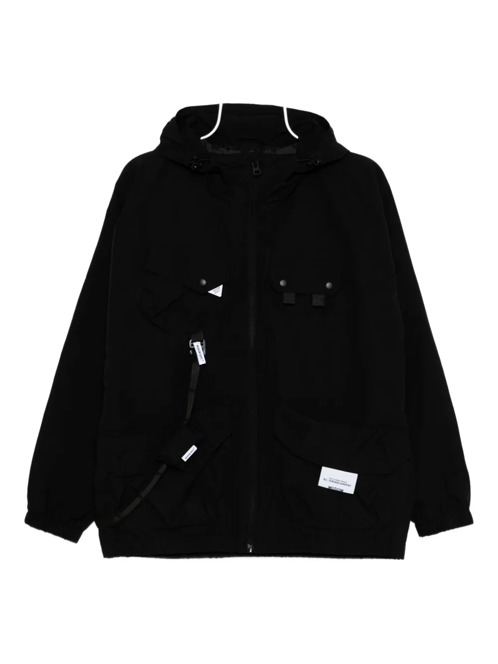 Musium Div. multi-pockets hooded jacket | Black | Image 1