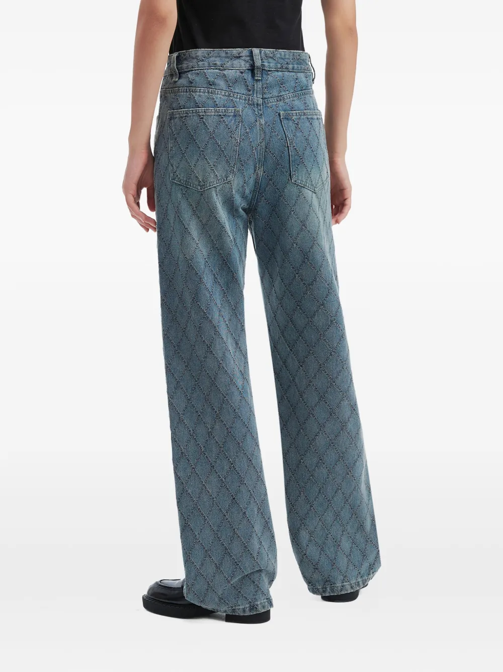 B+ab Embellished Jeans In Blue