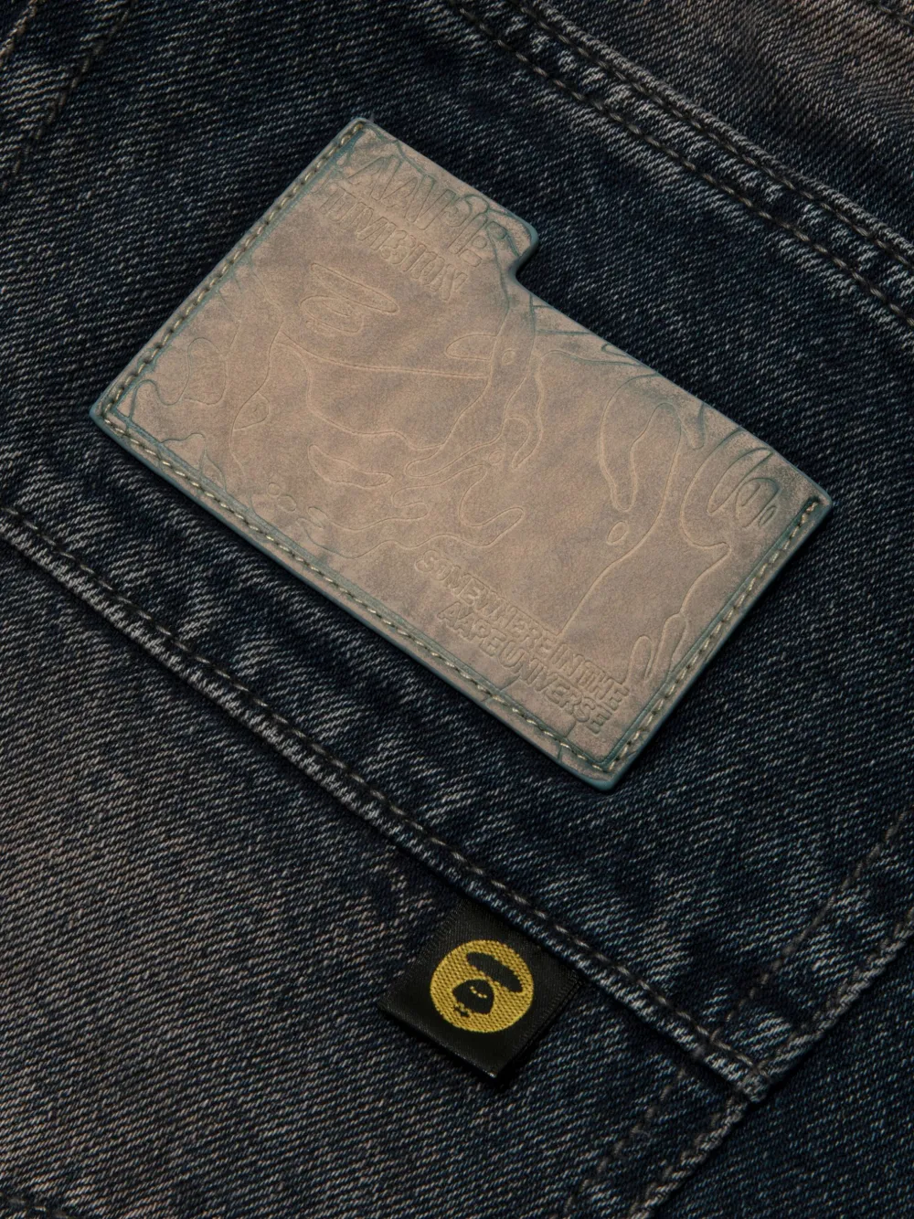 Aape By A Bathing Ape Logo-patch Jeans In Blue