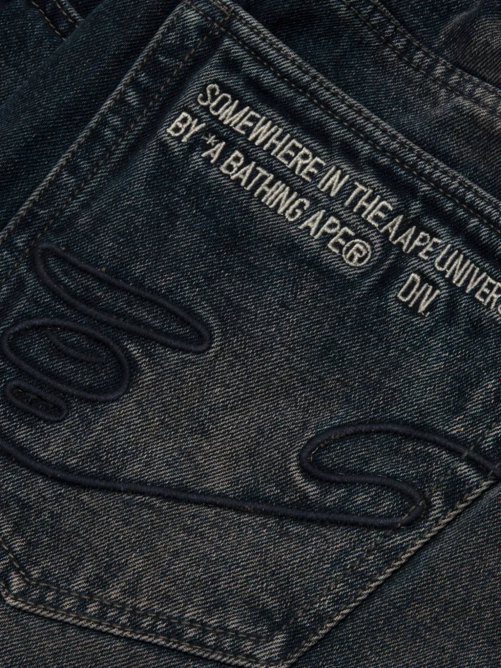 Aape By A Bathing Ape Logo-patch Jeans In Blue