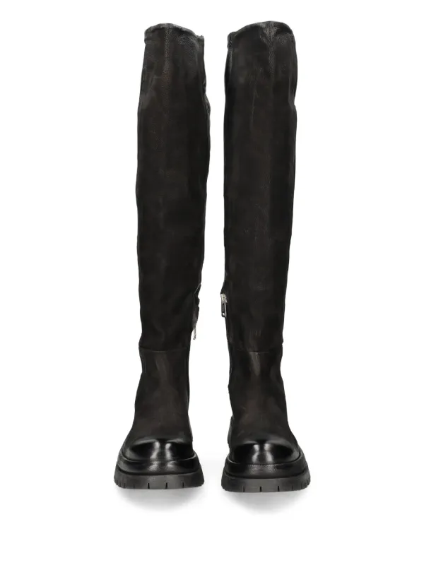 A.S.98レザー ジッパーブーツ 黒 A.S.98 ジップディテール ブーツ | ブラック | FARFETCH JP