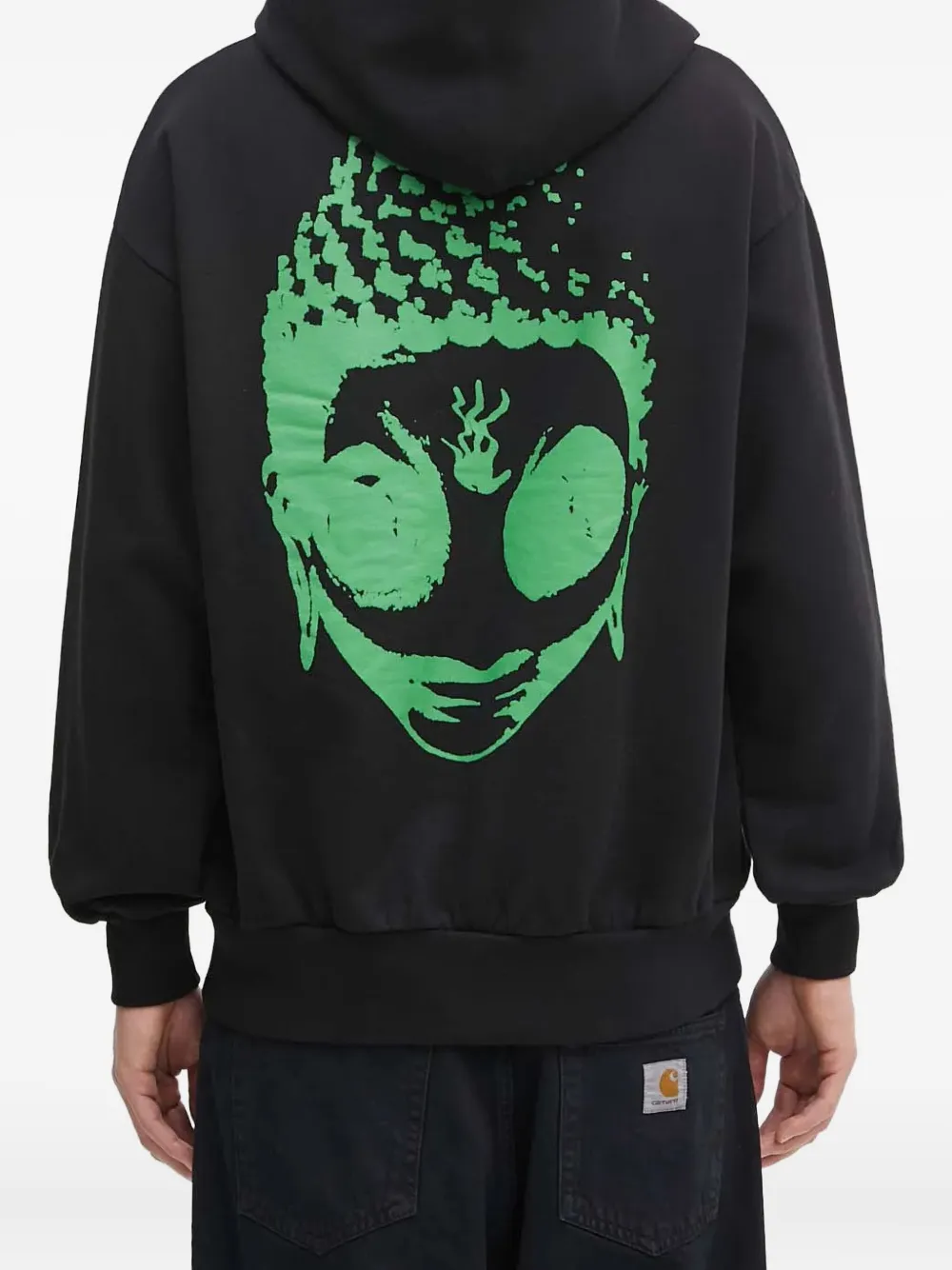 NO PROBLEMO Hoodie met print Zwart