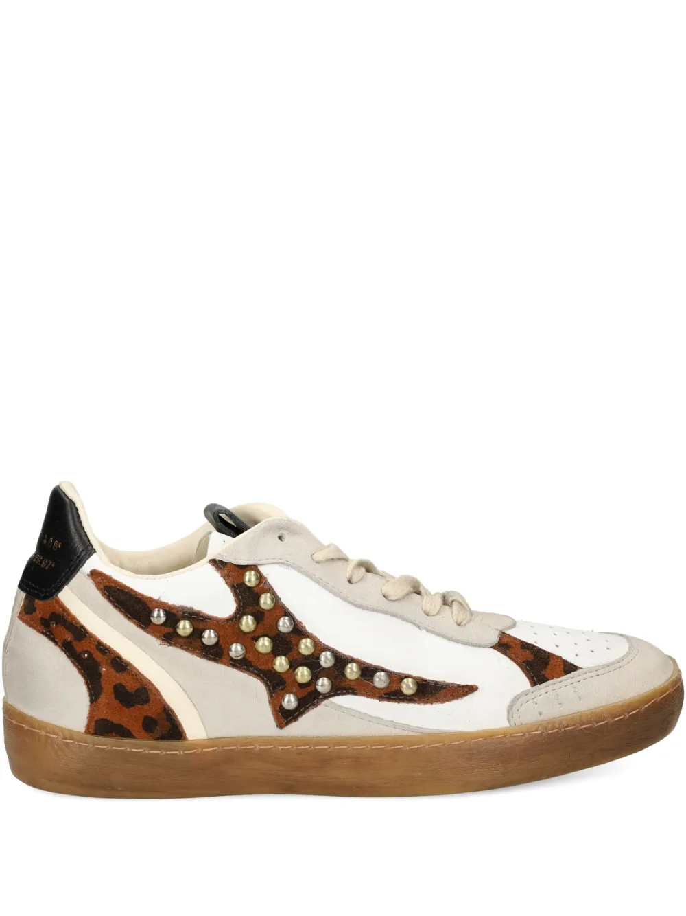 A.S.98 studded animal-print sneakers | White | Image 1
