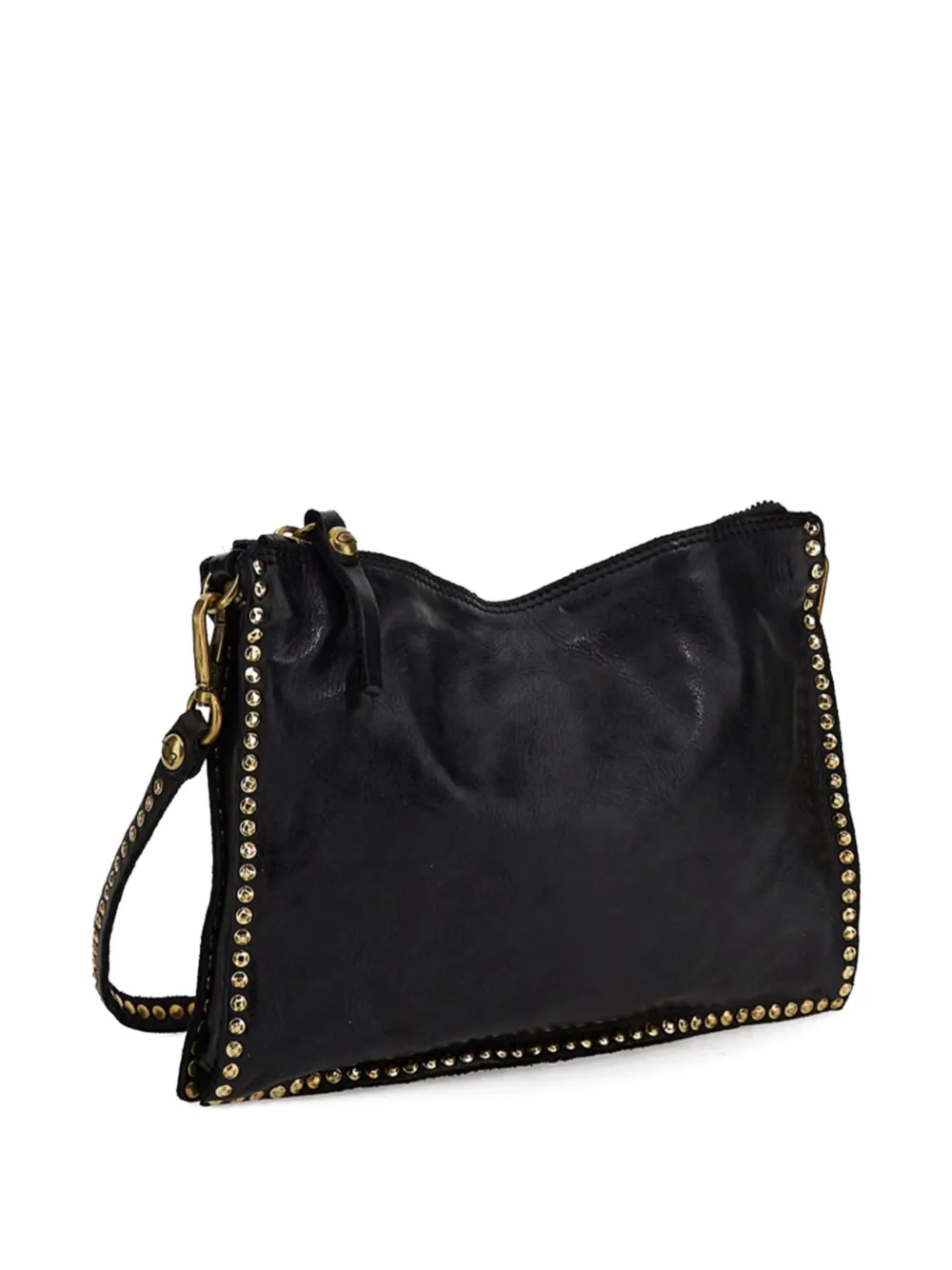 Campomaggi Kura studded shoulder bag - Zwart