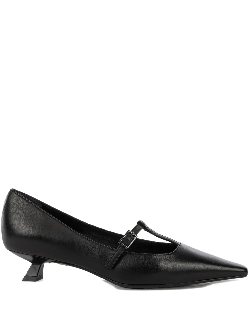 Chantal T-strap pointed toe pumps | Black | Image 1