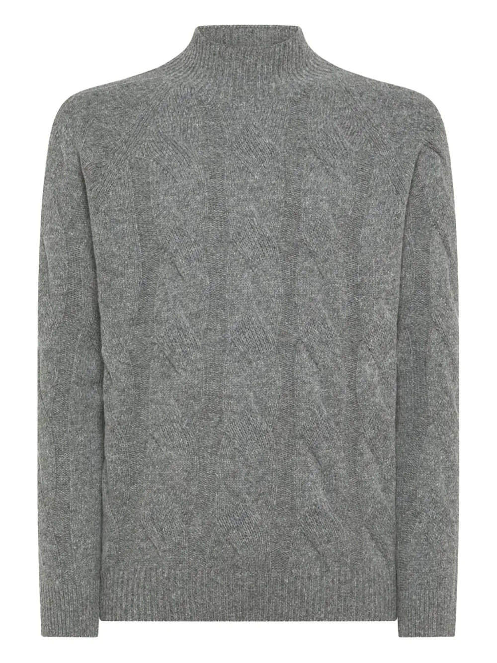 Seventy cable-knit high-neck sweater | Grey | Image 1