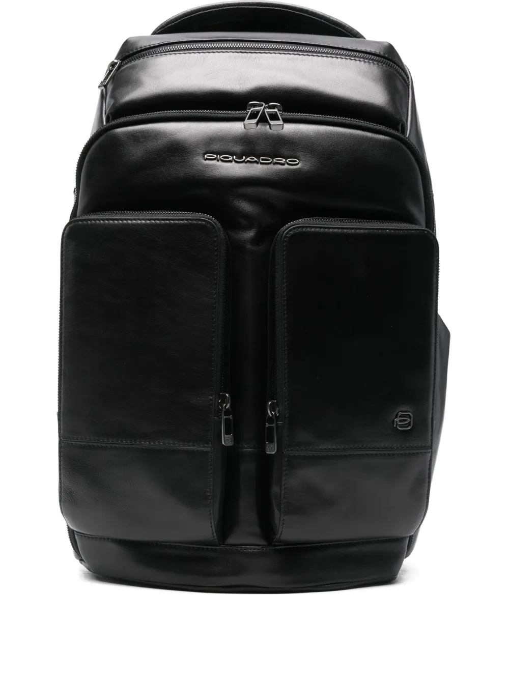 PIQUADRO mochila de piel con cierre | negro | Image 1