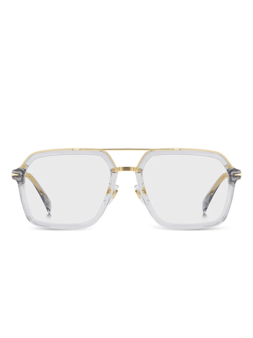 Eyewear by David Beckham square-frame glasses | Grey | Image 1