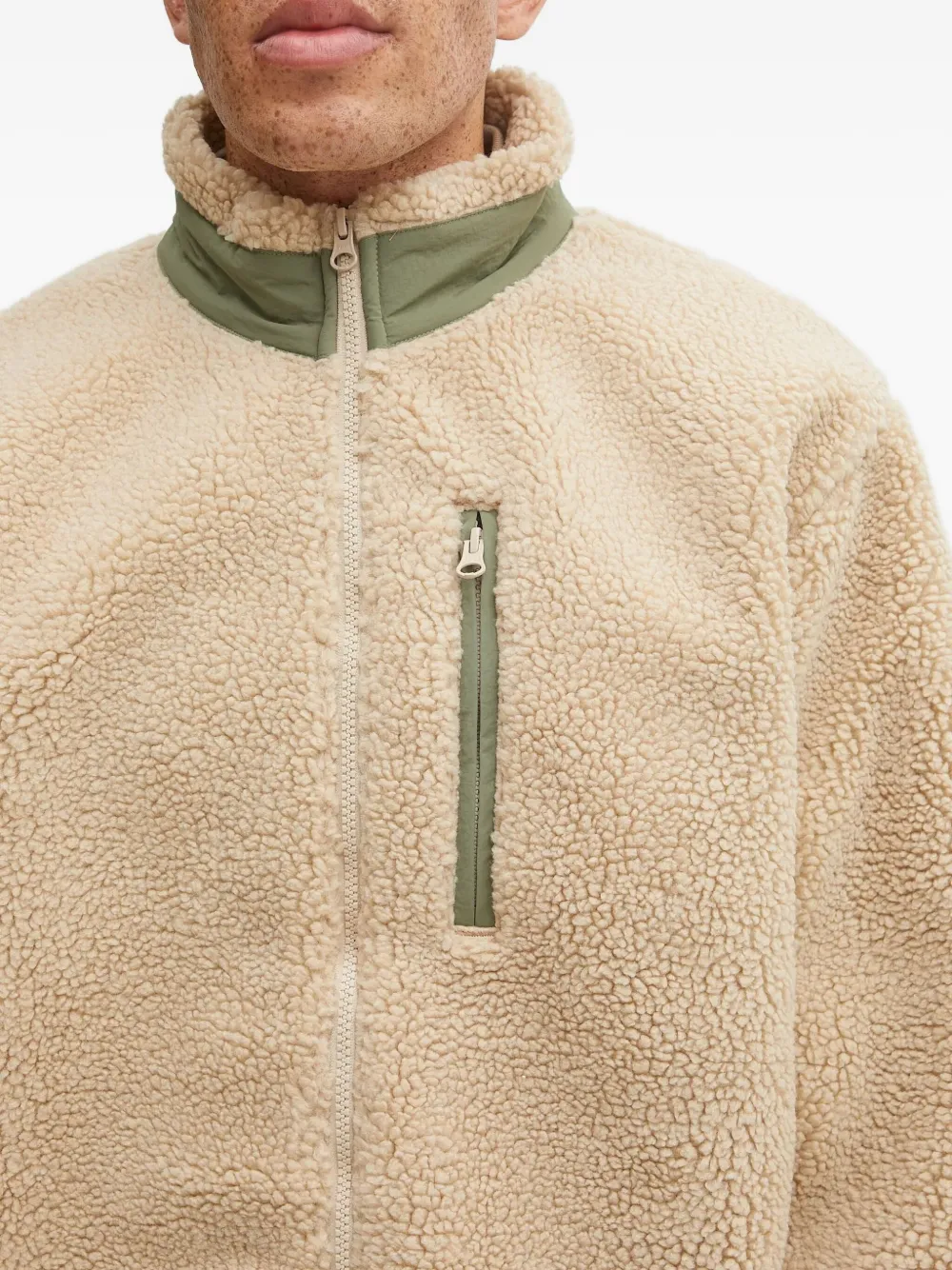 NO PROBLEMO Fleece jack Beige