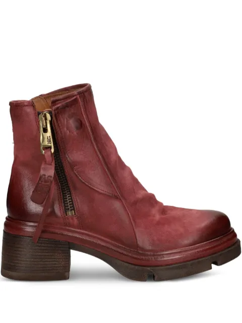 A.S.98 zip leather boots