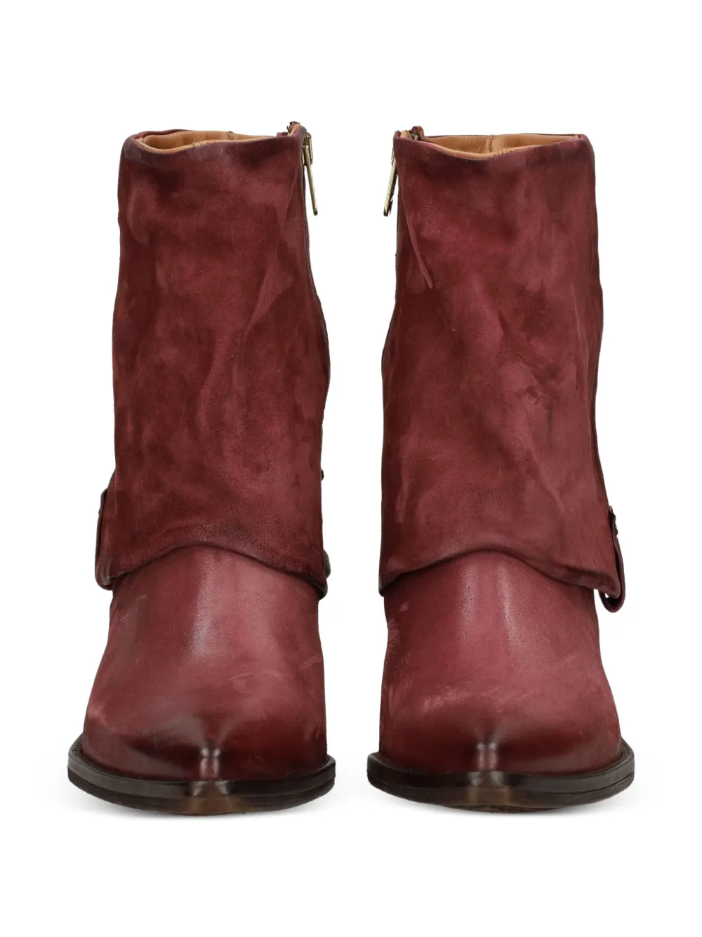 A.S.98 Laarzen met studs en hak Rood