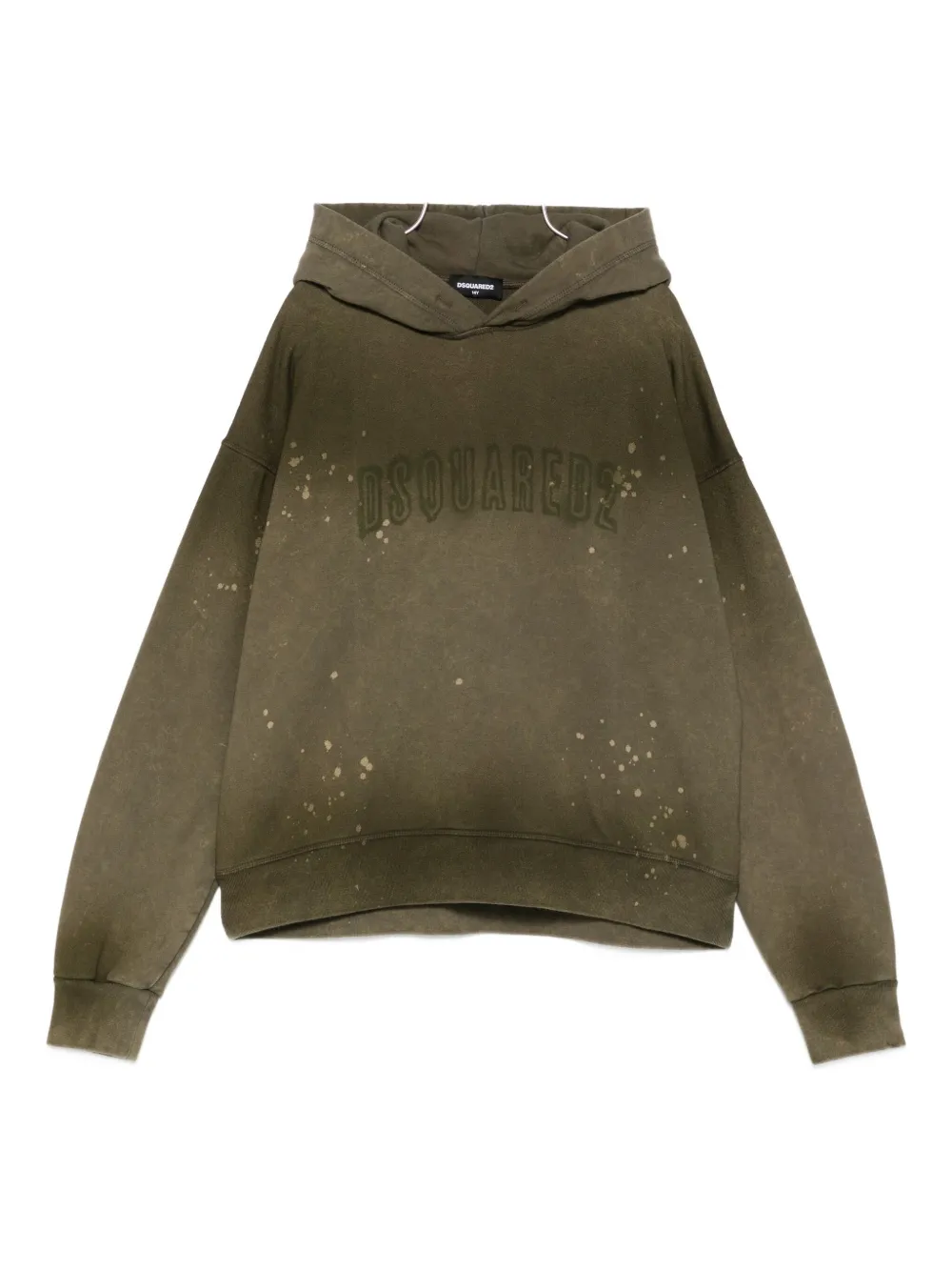 Dsquared2 Logo Hooded Sweatshirt In Green