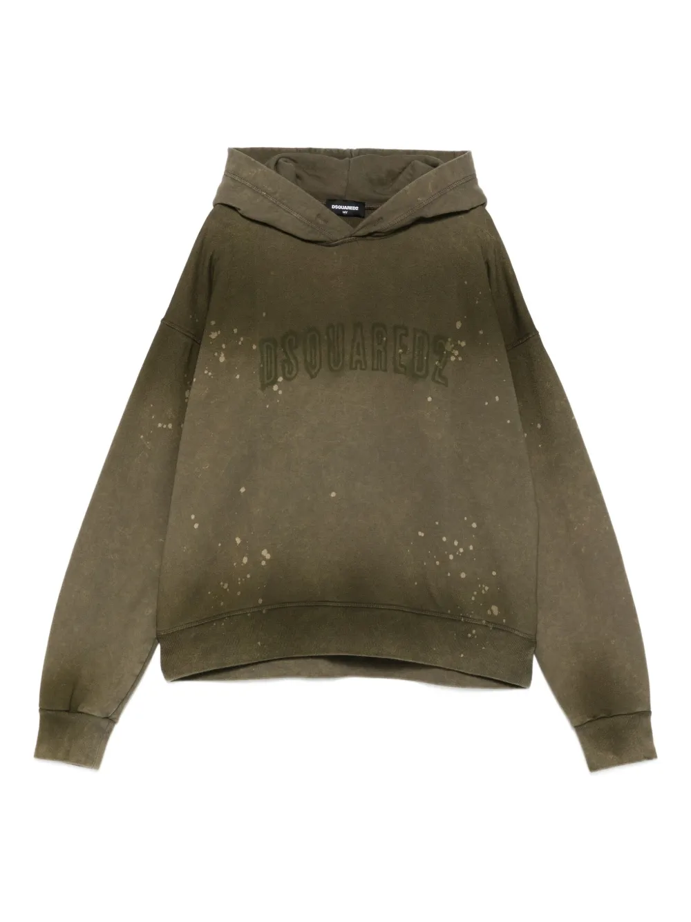 DSQUARED2 KIDS logo hooded sweatshirt - Verde