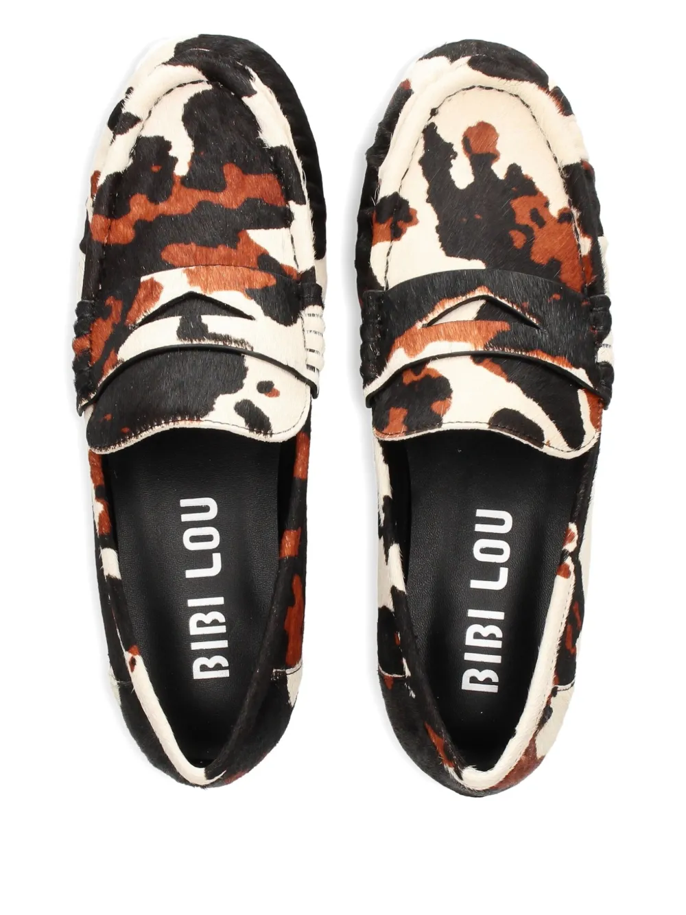 Bibi Lou patterned strap loafers Wit
