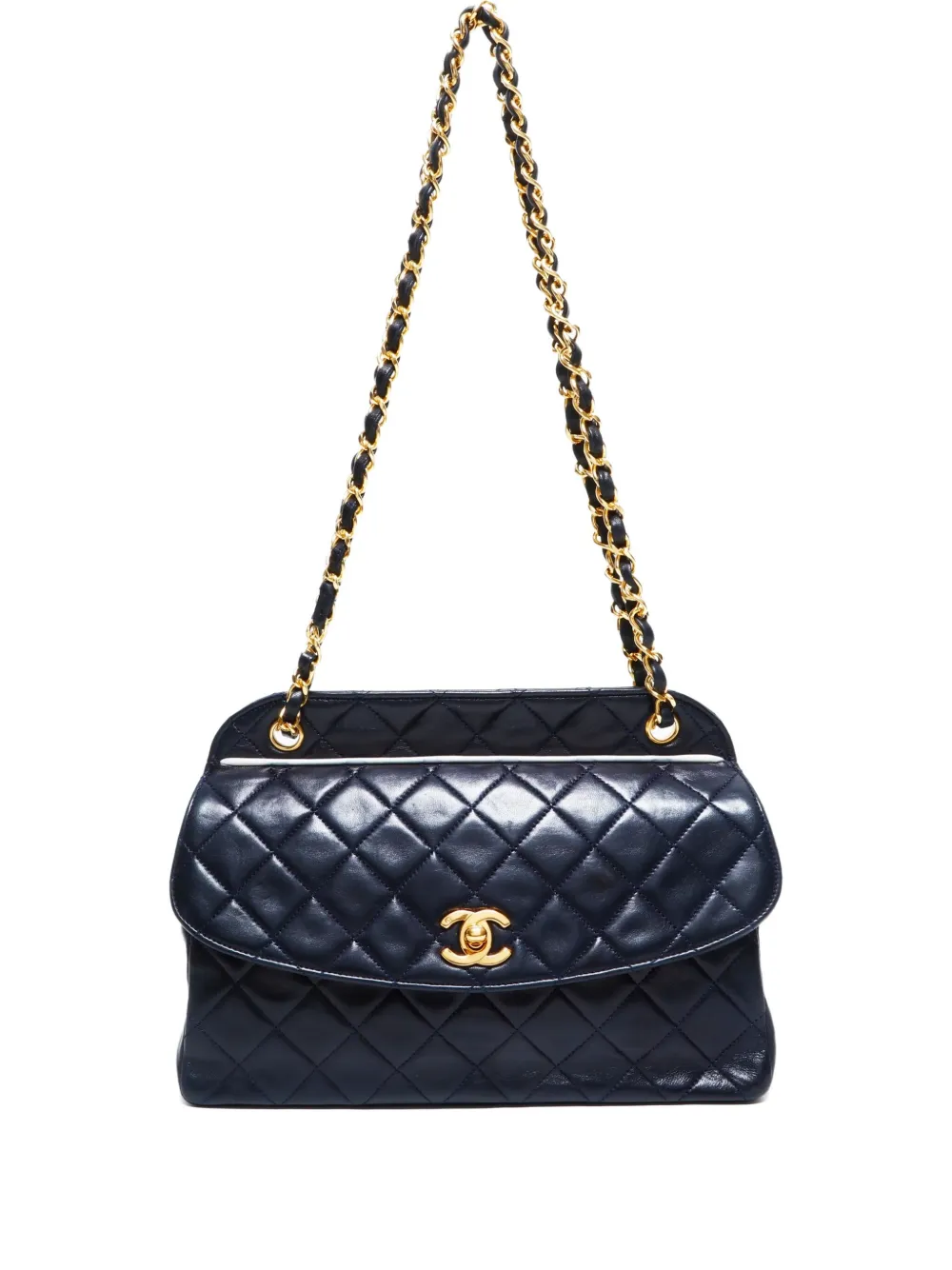 CHANEL Pre-Owned 1989-1991 マトラッセ ショルダーバッグ - ブルー