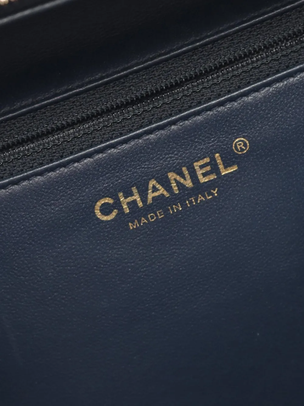 Pre-owned Chanel 2017-2018 Medium Quilted Lambskin Trendy Cc Bowling Bag Satchel In Blue