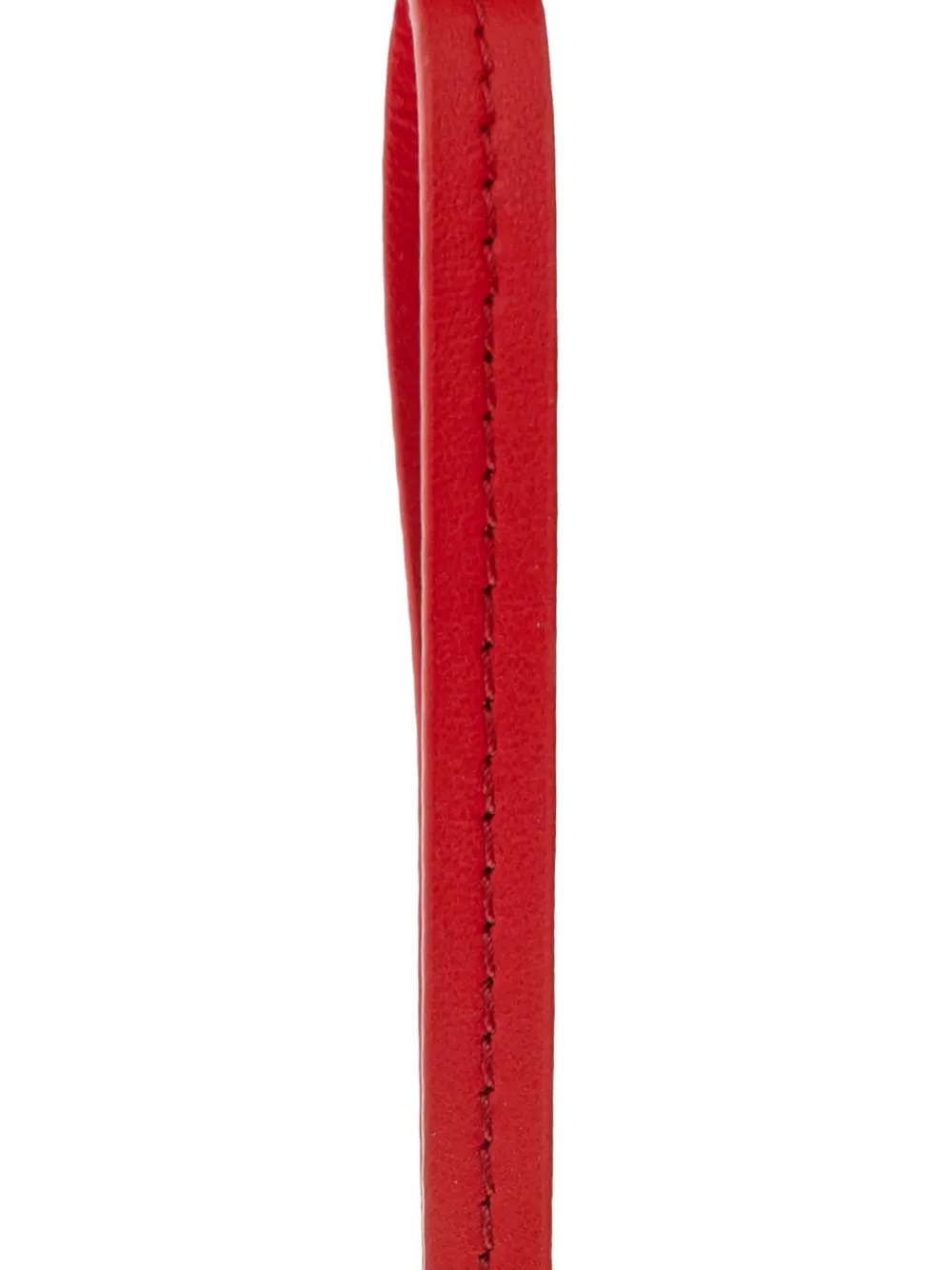 Versace Faux-fur Bag Charm In Red