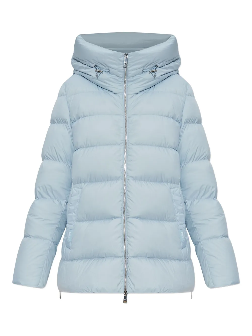 Add hooded puffer jacket | Blue | Image 1