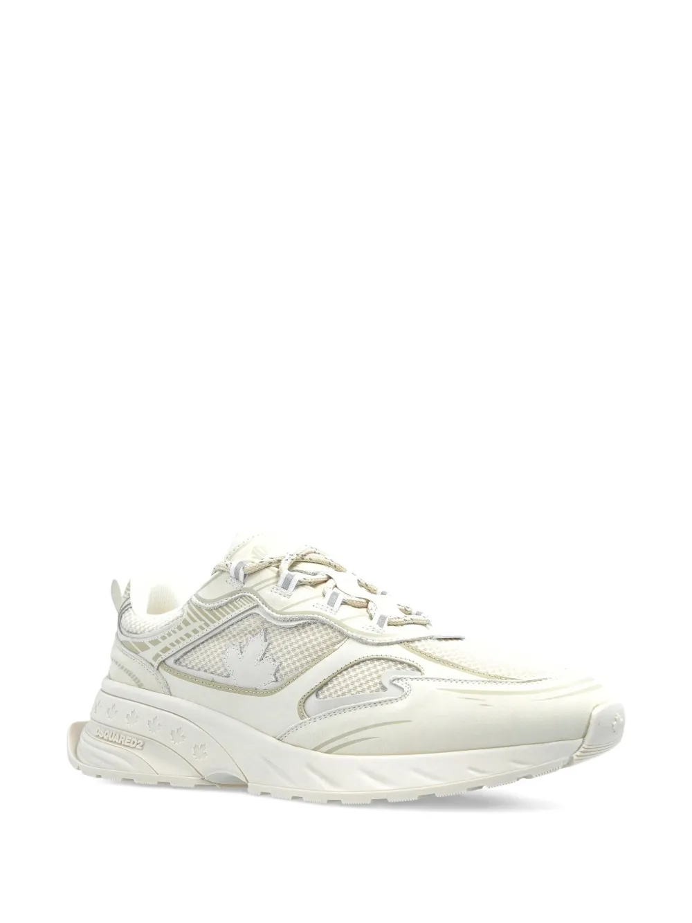 Dsquared2 Sprinter Panelled Sneakers In White
