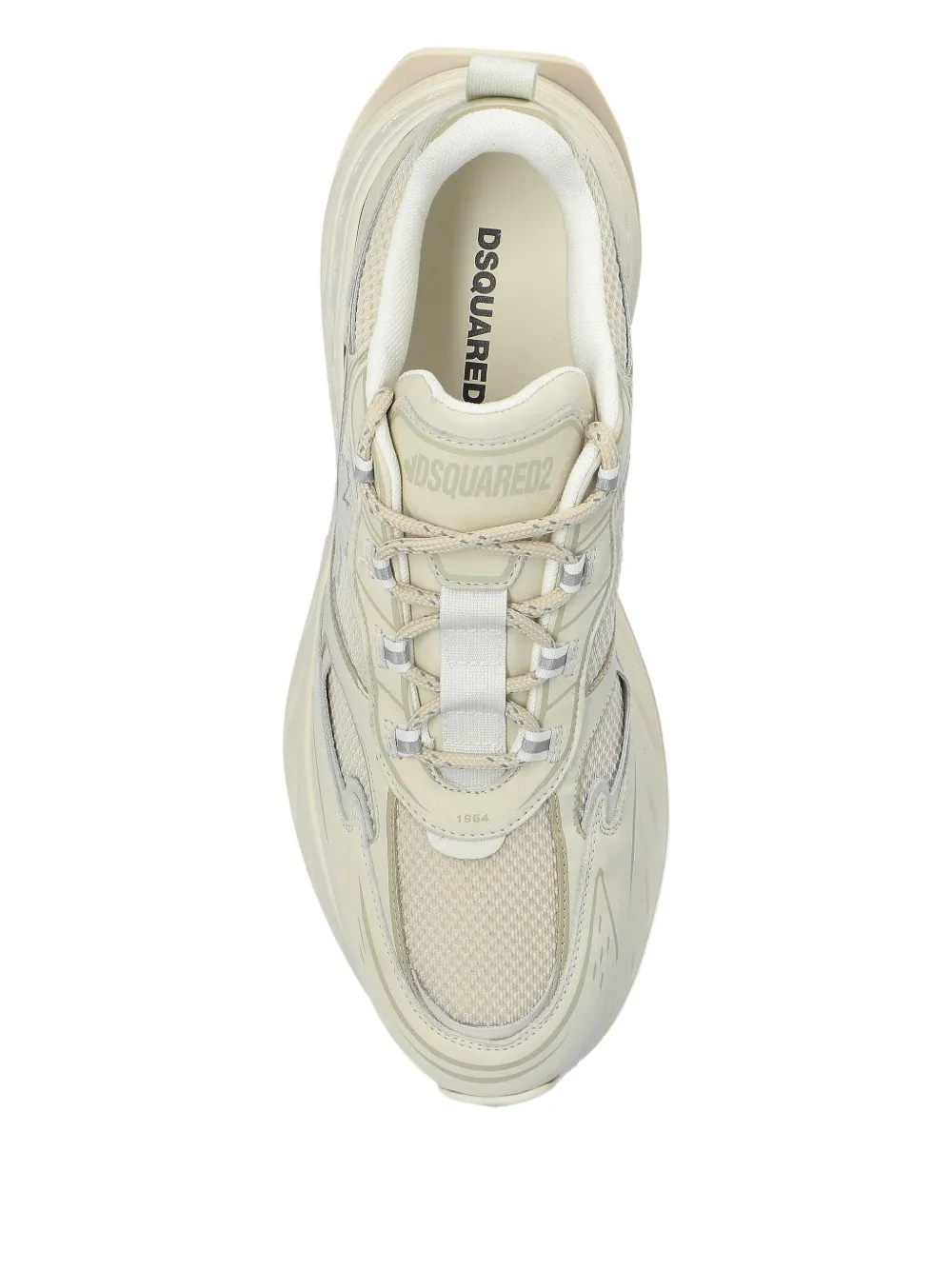 Dsquared2 Sprinter Panelled Sneakers In White