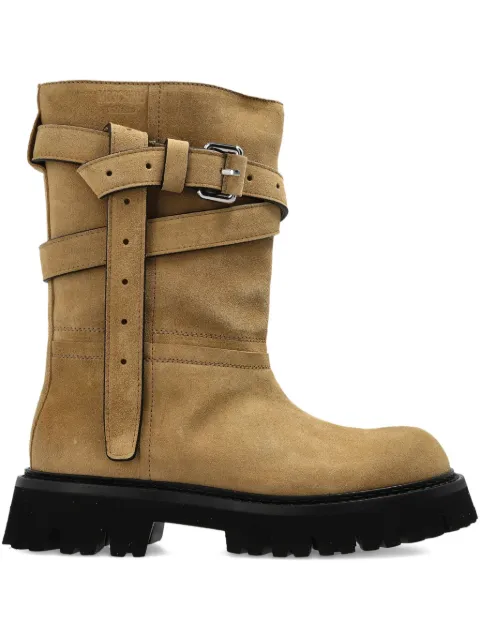 Moschino botas con correa y hebilla