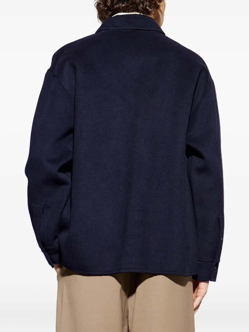 Add Pocket Button Overshirt In Blue