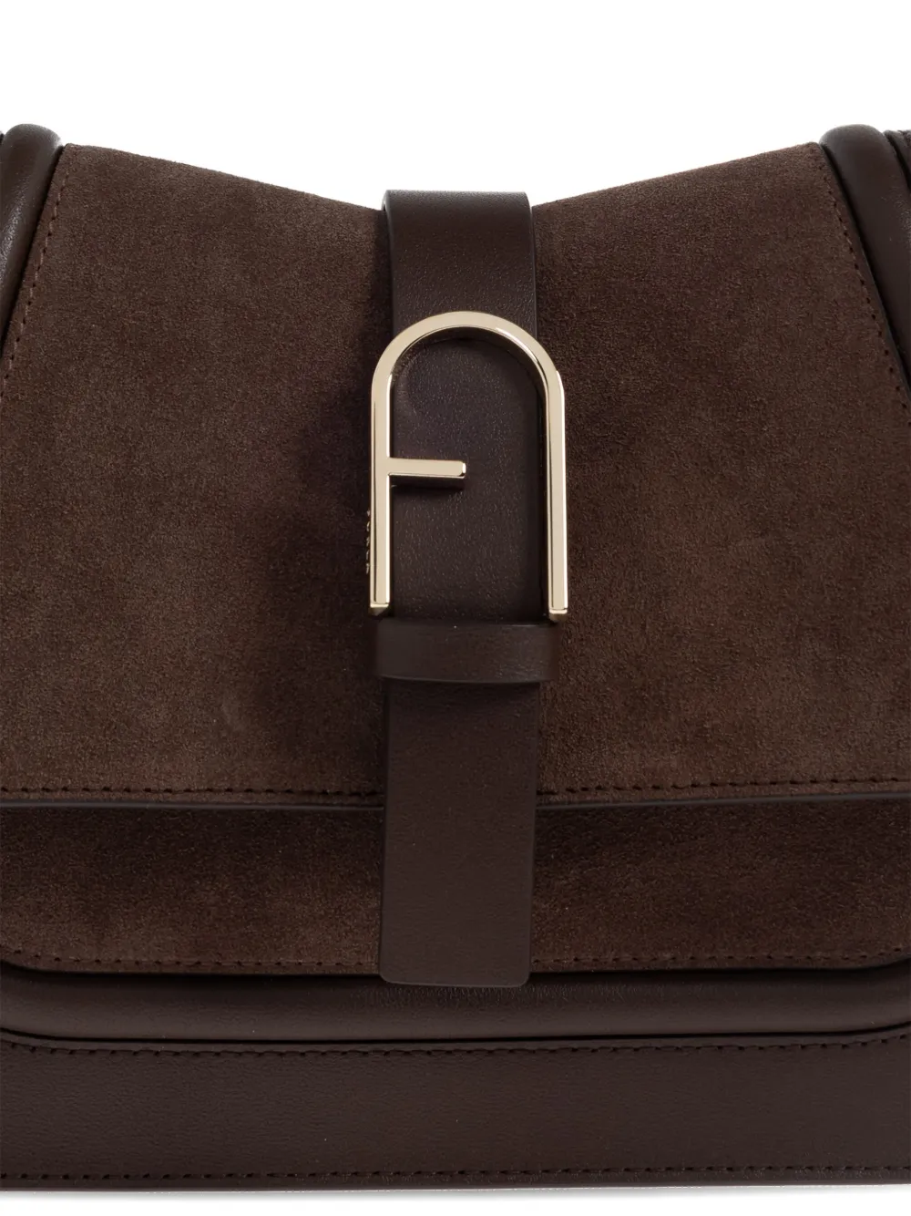 Furla Medium Flow Top-handle Satchel Bag In Brown