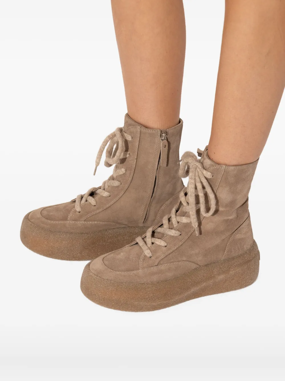 Vic Matie 70 mm laarzen met rits Bruin