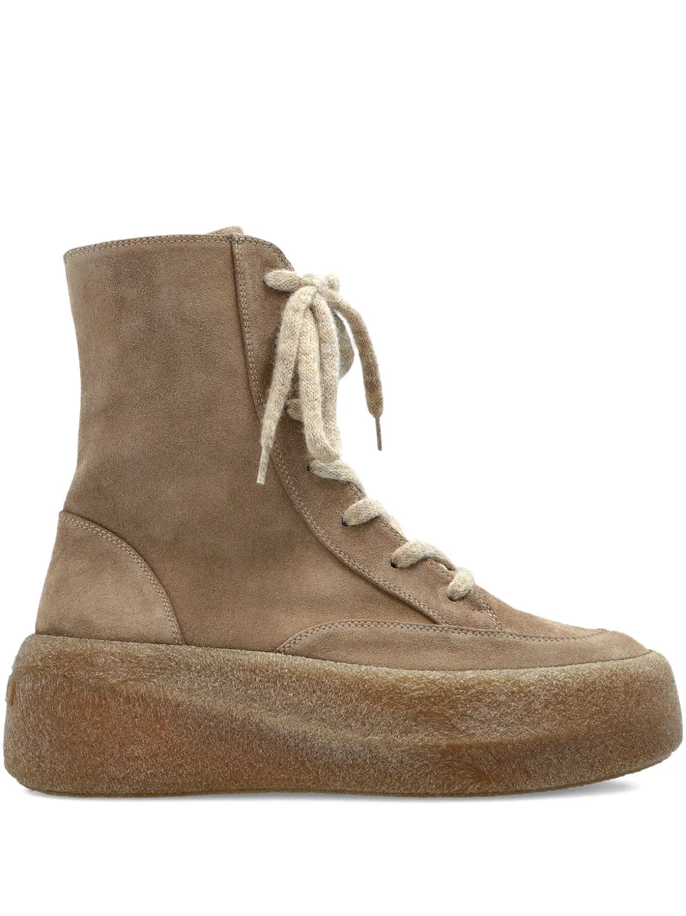 Vic Matie 70mm Lace-up Zip Boots In Brown